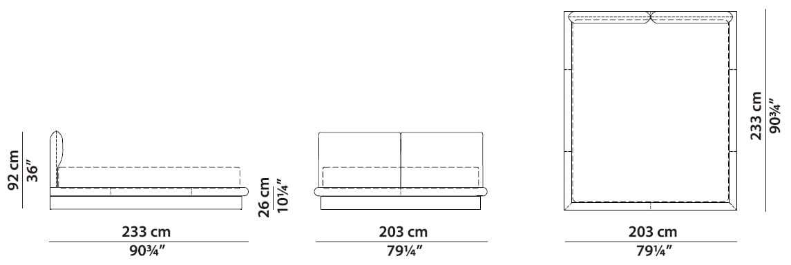 Мягкая двуспальная кровать Baxter Aura ARCH-00040037 - Вид №10