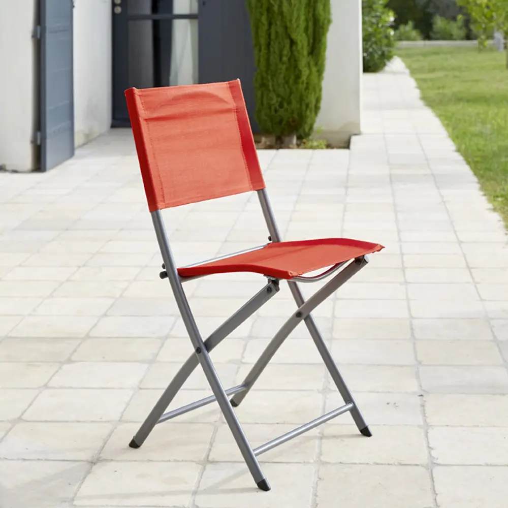 Стул Naterial Emys Origami складной 52x42x83 см сталь красный STLM-2172913 - Вид №7