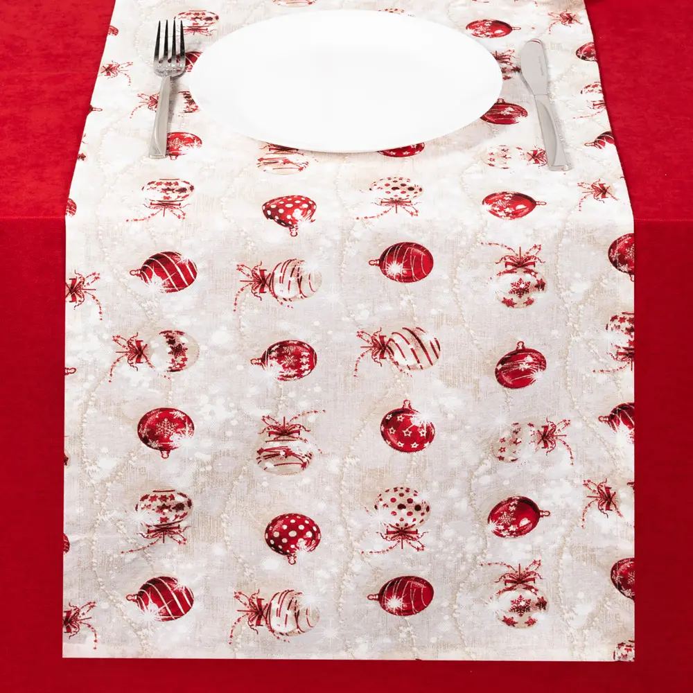 Дорожка на стол "Бусы", 40x140 см, цвет бежевый Altali STLM-2203971 - Вид №6