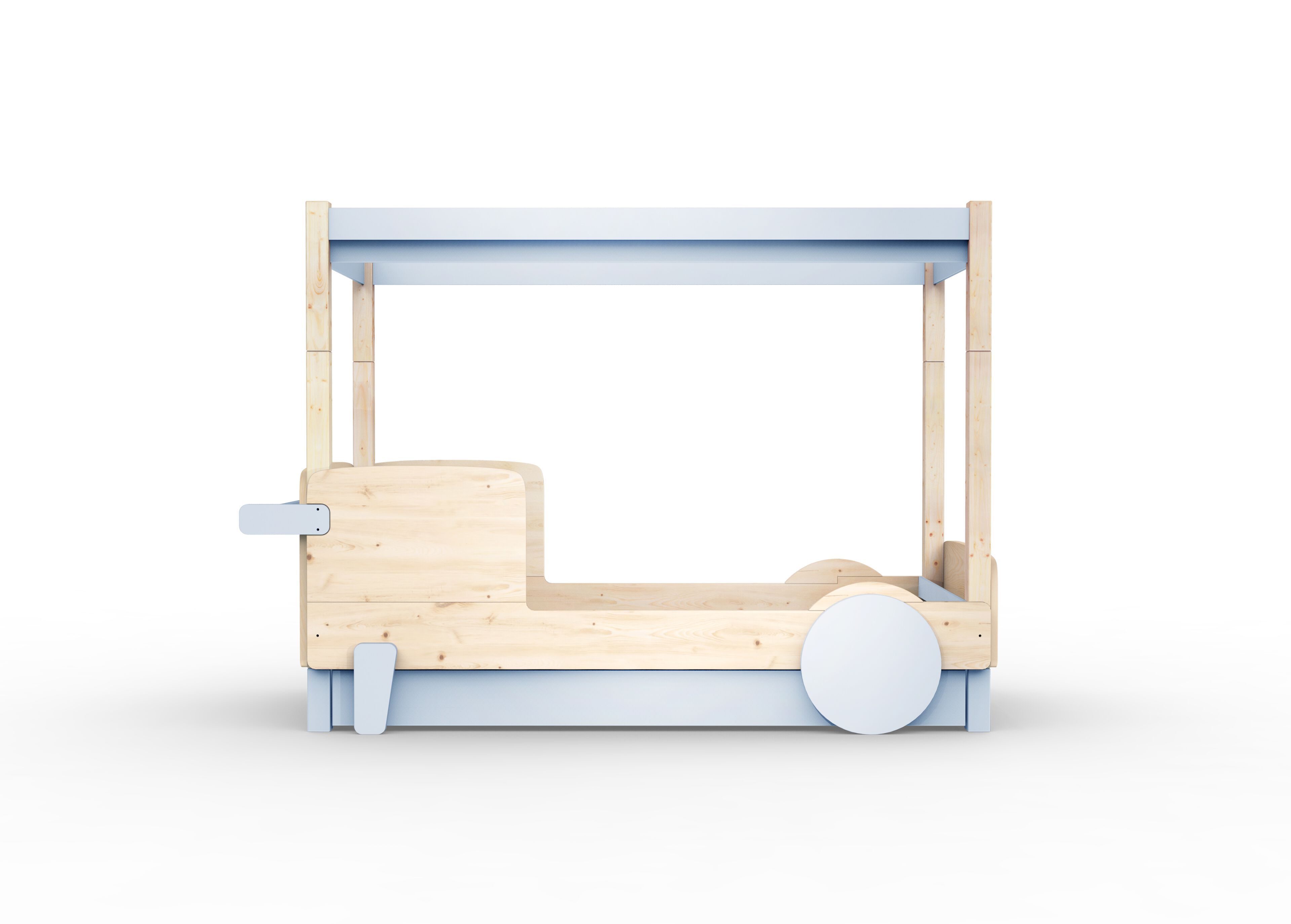 Деревянная выдвижная односпальная кровать с балдахином Mathy by Bols ARCH-00151317 - Вид №11