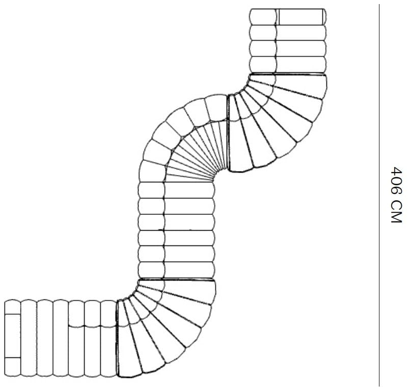 Sunbrella®изогнутый модульный садовый диван NORR11 Studio Outdoor ARCH-00098369 - Вид №12