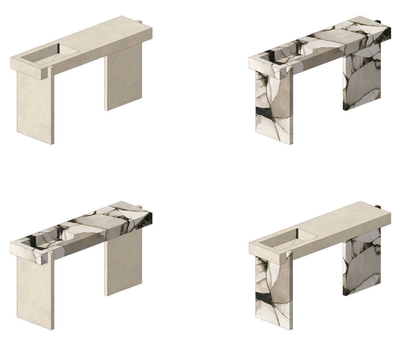 Прямоугольная раковина из керамогранита CERAMICA DEL CONCA Del Conca House ARCH-00116873 - Вид №3