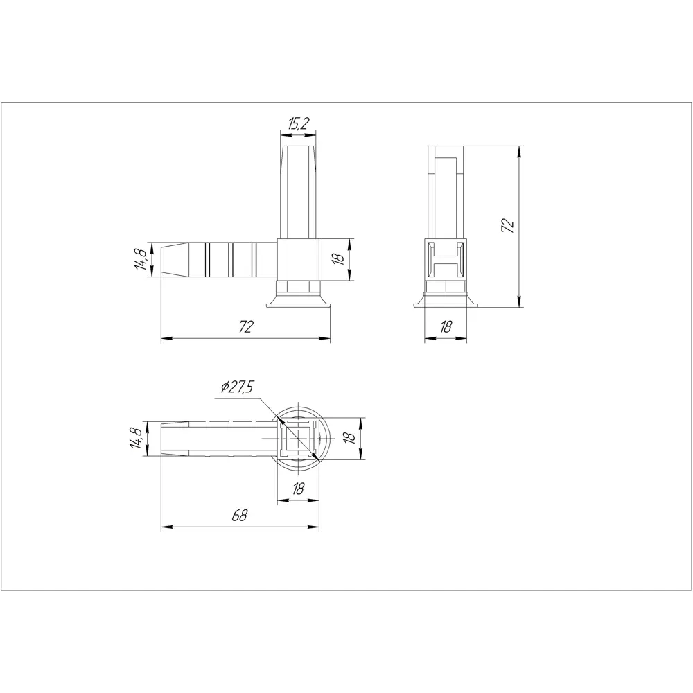 Santreyd: Коннектор для штанги с регулируемой опорой 85499991 STLM-0063399 - Вид №3