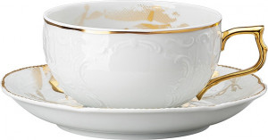 10660740 Rosenthal Чашка чайная с блюдцем Rosenthal Мидас 230мл, 14,5см, фарфор Фарфор