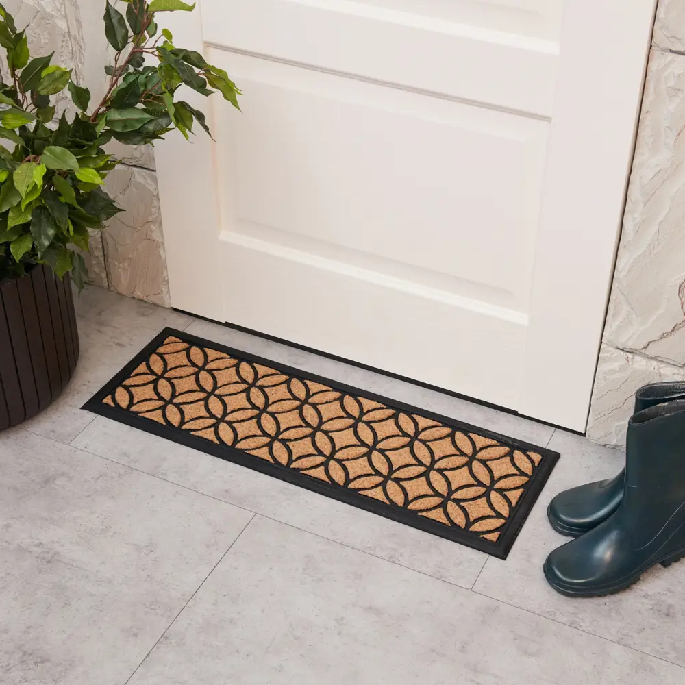 Коврик Inspire 859 Balia 25x75 см полиэстер цвет золотистый STLM-2145535