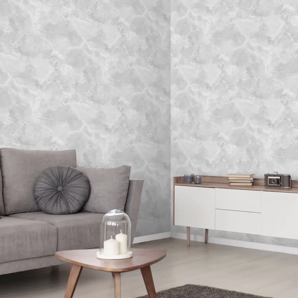 Флизелиновые обои Renowa Aldo серые - премиум качество для идеального ремонта 89384206 STLM-1449293 - Вид №4