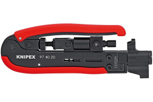 15539669 Обжимной инструмент для штекеров на коаксиальном кабеле KN-974020SB Knipex
