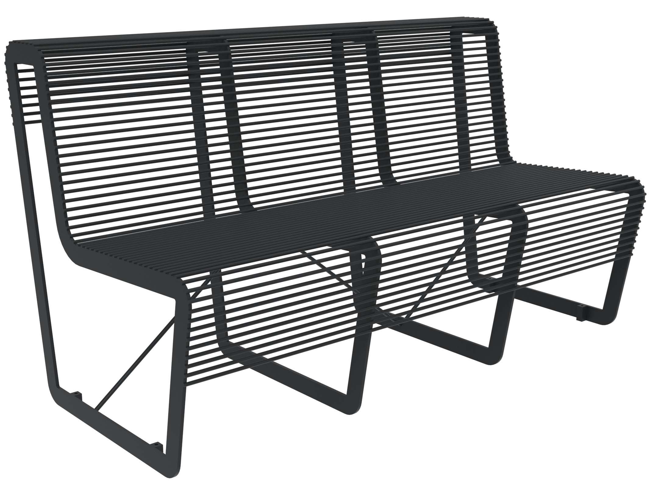 Оцинкованная стальная скамья со спинкой Lazzari Light ARCH-00099033 - Вид №40