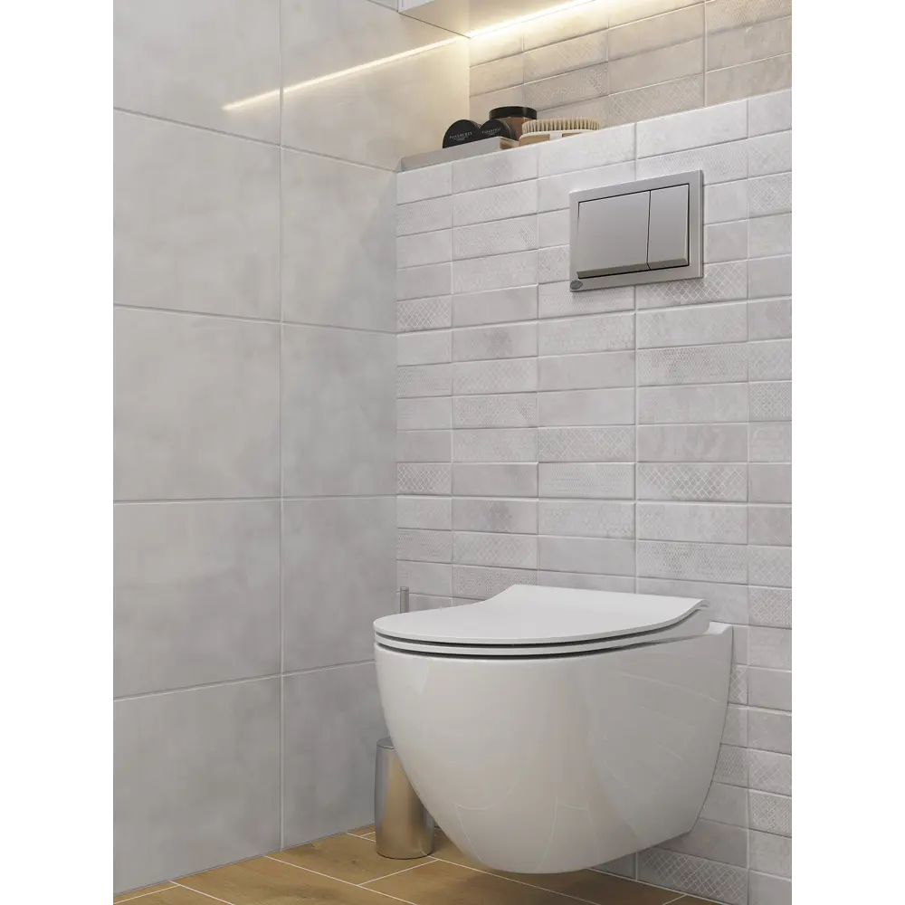 Кнопка двойного смыва Sensea Dana цвет хром матовый STLM-2130181 - Вид №1