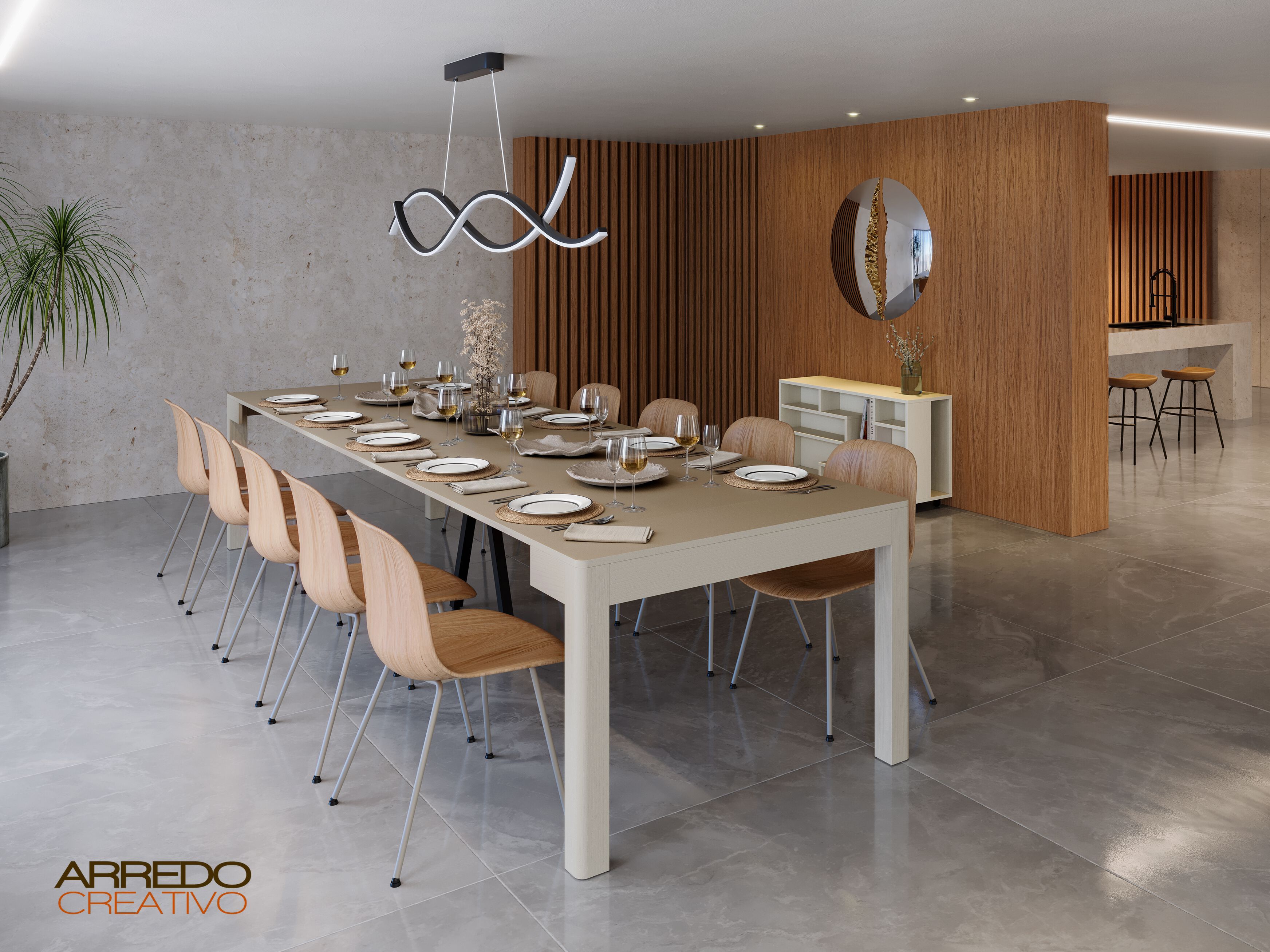 Выдвижной выдвижной консольный стол Arredo Creativo ARCH-00028758 - Вид №3