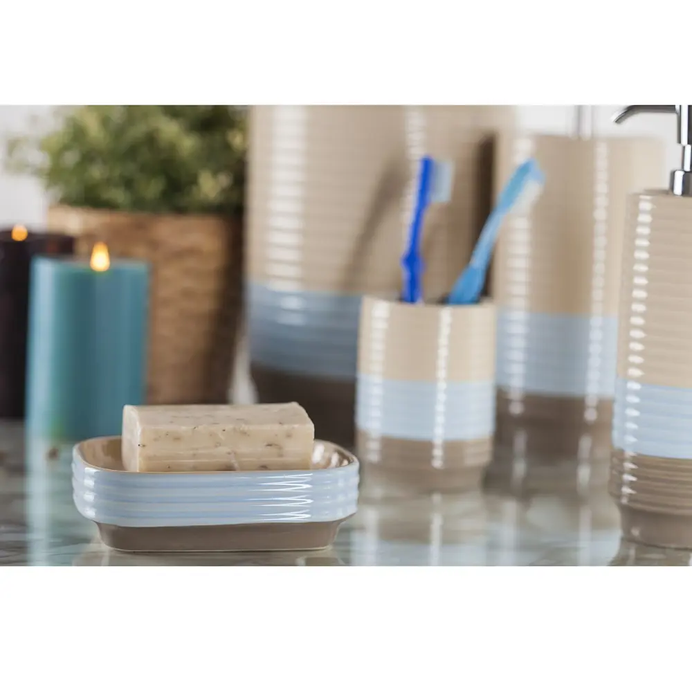 Дозатор для жидкого мыла Paul, цвет бежевый PRIMANOVA STLM-2037122 - Вид №2