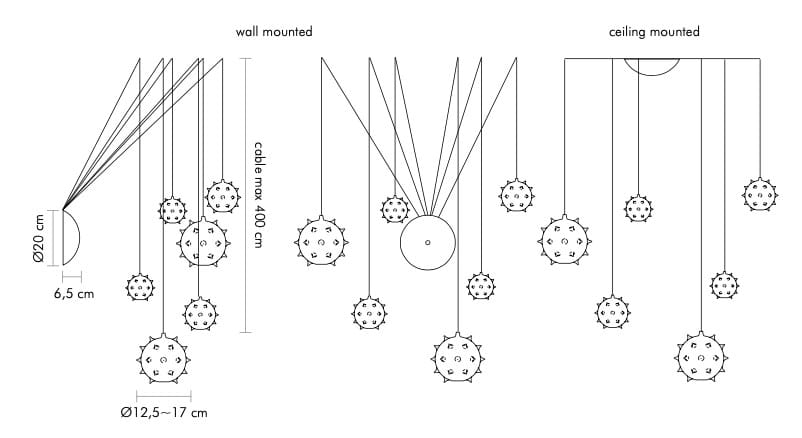 Выдувное стекло светодиодный подвесной светильник Album диатомовая ARCH-00054879 - Вид №2