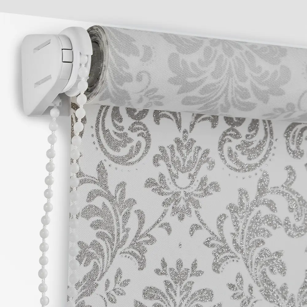 Штора рулонная Legrand Дамаск 80x175 см цвет серый DOMLEGRAND STLM-2029259 - Вид №2