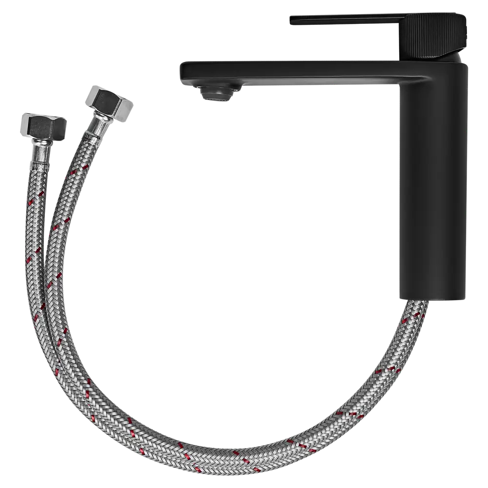 Смеситель для раковины KONSENSA Теано однорычажный цвет черный матовый STLM-2061025 - Вид №2