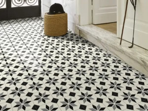 Нескользящий виниловый пол с цементным эффектом