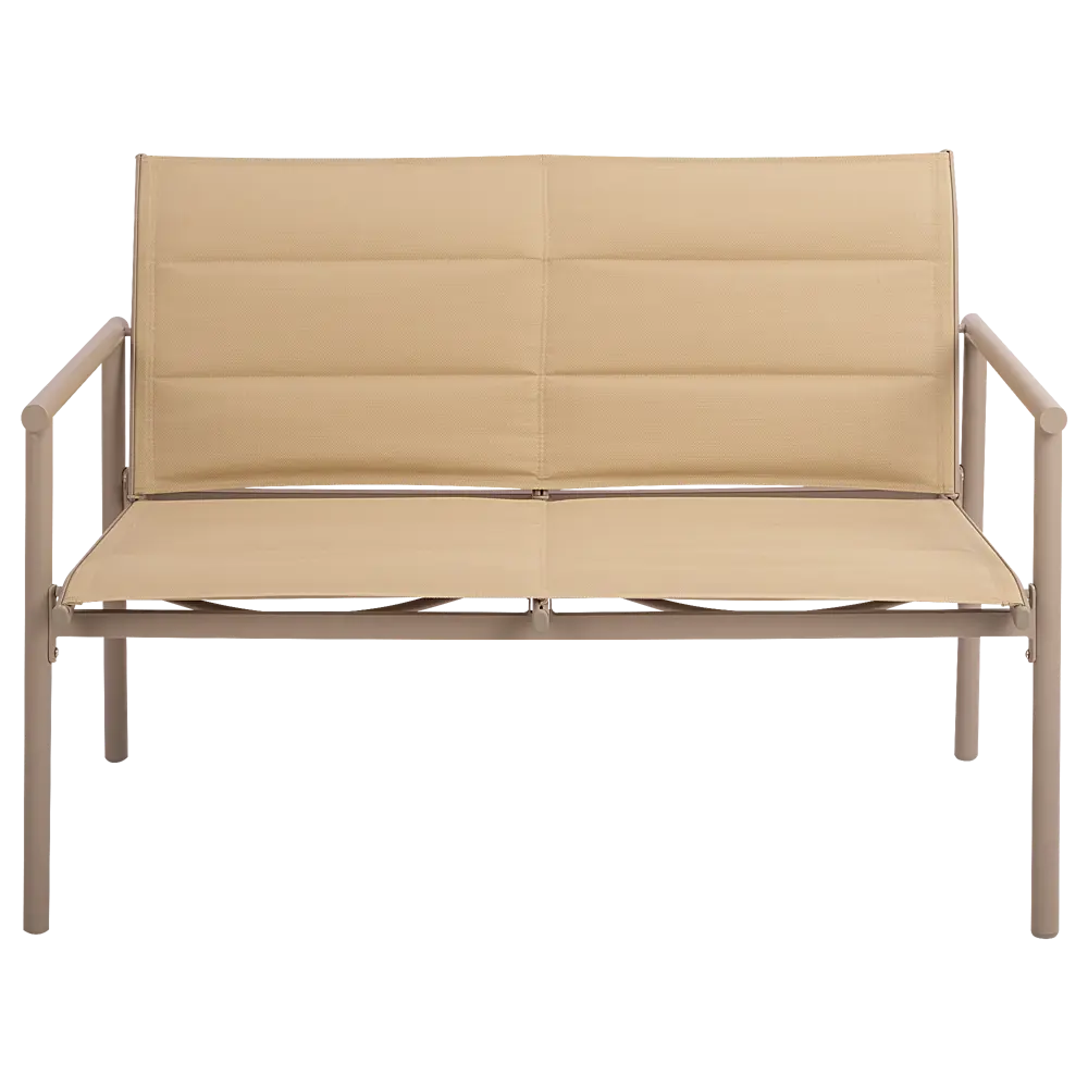 Набор садовой мебели для отдыха с подушками BEGINIA Kinel  Сталь Стол, диван, кресло 2 шт Белый STLM-2157405 - Вид №10