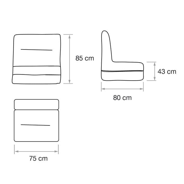 Тканевое садовое кресло In Stock Ogo ARCH-00008351 - Вид №2