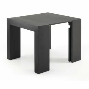 Обеденный стол раздвижной квадратный коричневый шпон 45-200 см Penta BARCELONA DESIGN  147028 Черный