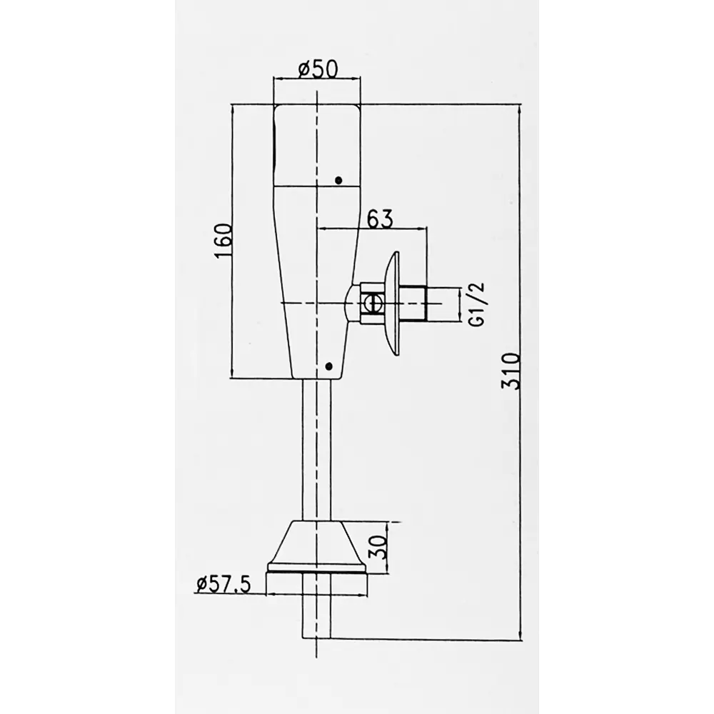 Смывное устройство для писсуара Lemark Project LR4654CE сенсорное цвет хром Santreyd STLM-2206310 - Вид №6