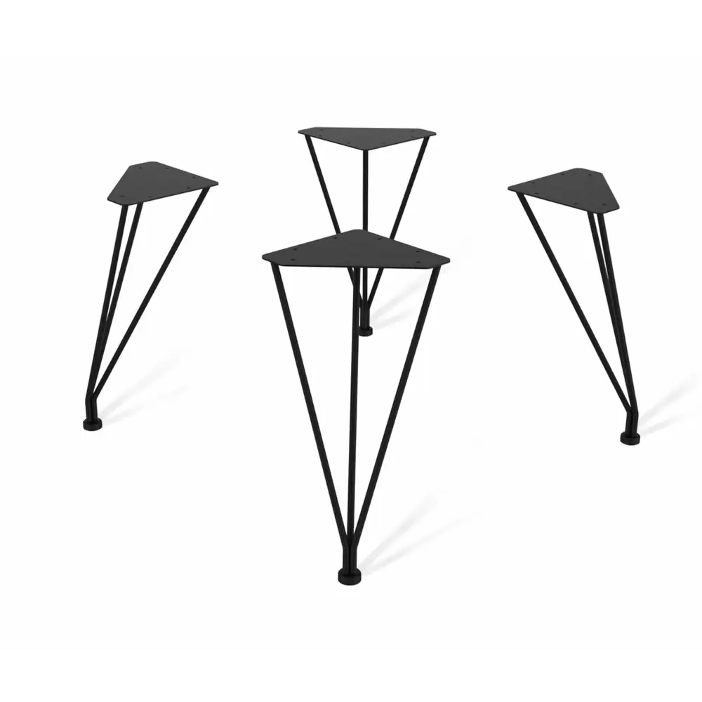 Ножка фигурная Sheffilton высота 360 мм черная STLM-2094923 - Вид №4