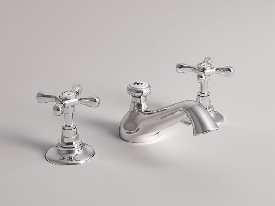 Смеситель для раковины с 3 отверстиями и отдельными розетками Park Avenue Джеймс ARCH-00129848 - Вид №1