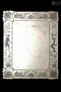 1683 ORIGINALMURANOGLASS Венецианское зеркало Сады Эдема - муранское стекло  см