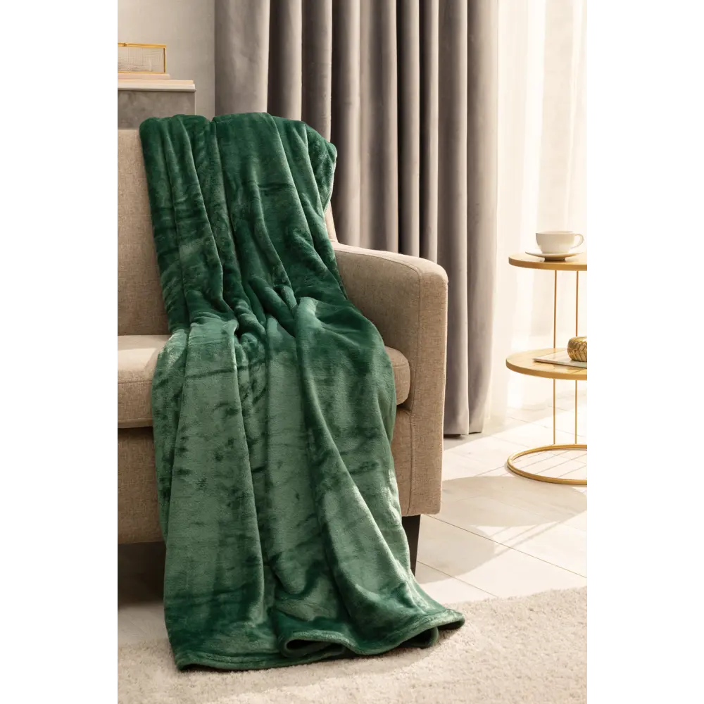 Плед Inspire Flamingo 200x220 см микрофибра цвет зеленый STLM-2195915 - Вид №3