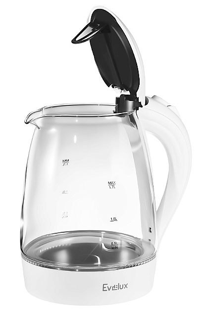 9160740 Электрочайник Evelux EWK 0903 G белый STDN-0092416 - Вид №3