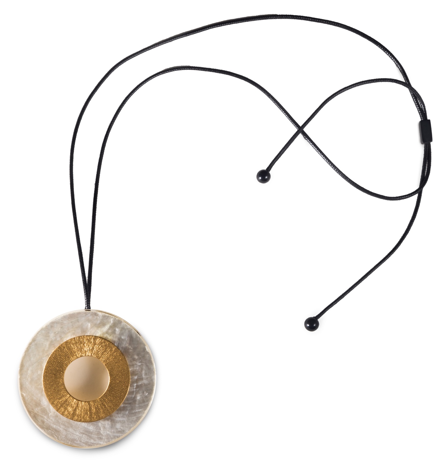 MIX_4005 Колье, белый перламутр, алюминий Mix Culture Santreyd 