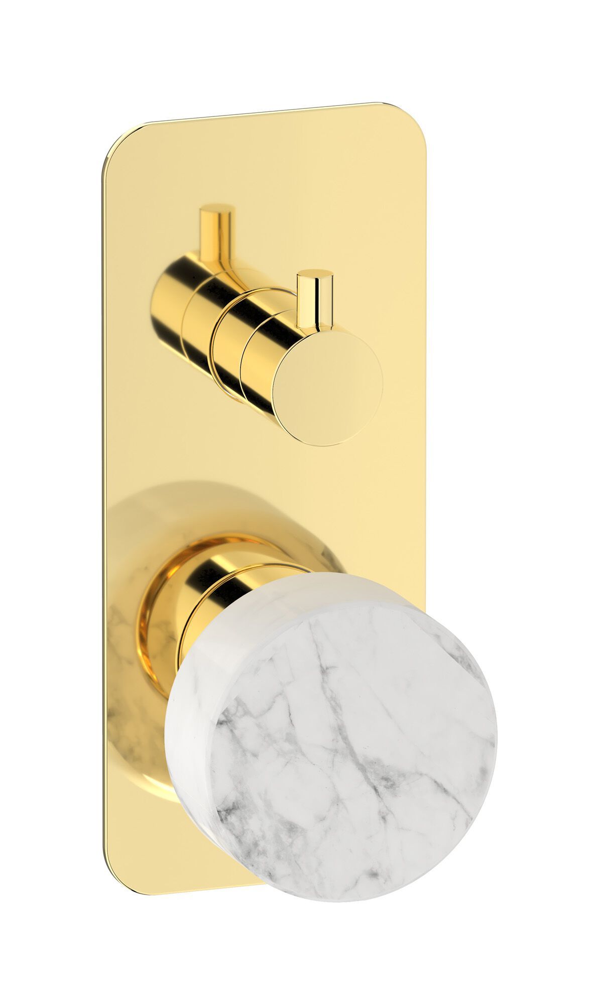 Мраморный встраиваемый смеситель для душа с переключателем IB мрамор + мрамор Elle ARCH-00100073 - Вид №7