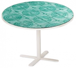 Mambo Unlimited Ideas Круглый керамический стол с основанием 4 звезды Caldas
