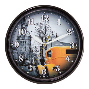 90624217 Часы настенные 09 Оранжевый автомобиль, 23 см Современный взгляд на оформление интерьера - это часы коллекции Декор, которые добавят ярких красок и оживят любое пространство. STLM-0312730 TROYKATIME