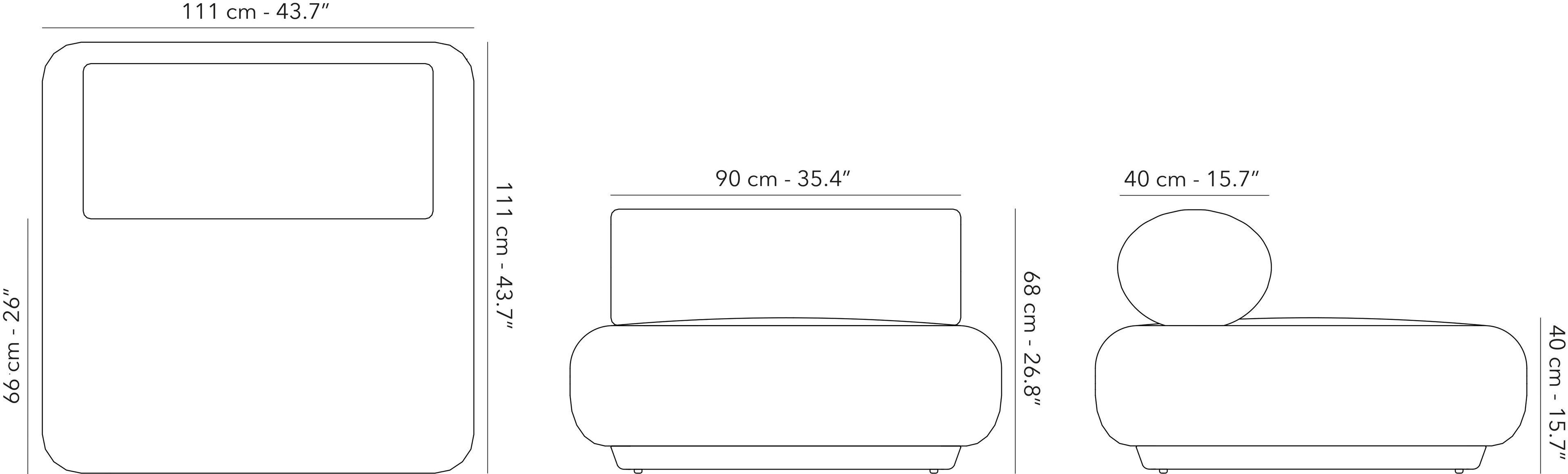 Тканевое садовое кресло Jardinico татами ARCH-00044302 - Вид №3