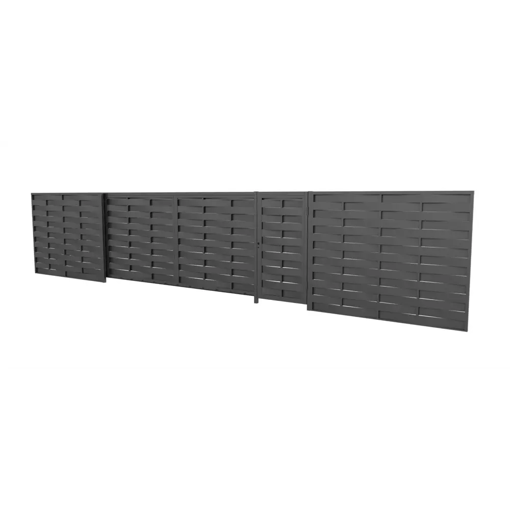 Комплект еврожалюзи для ворот Утес 4x2 м серый RAL 7024 антрацит Santreyd STLM-2113165 - Вид №1