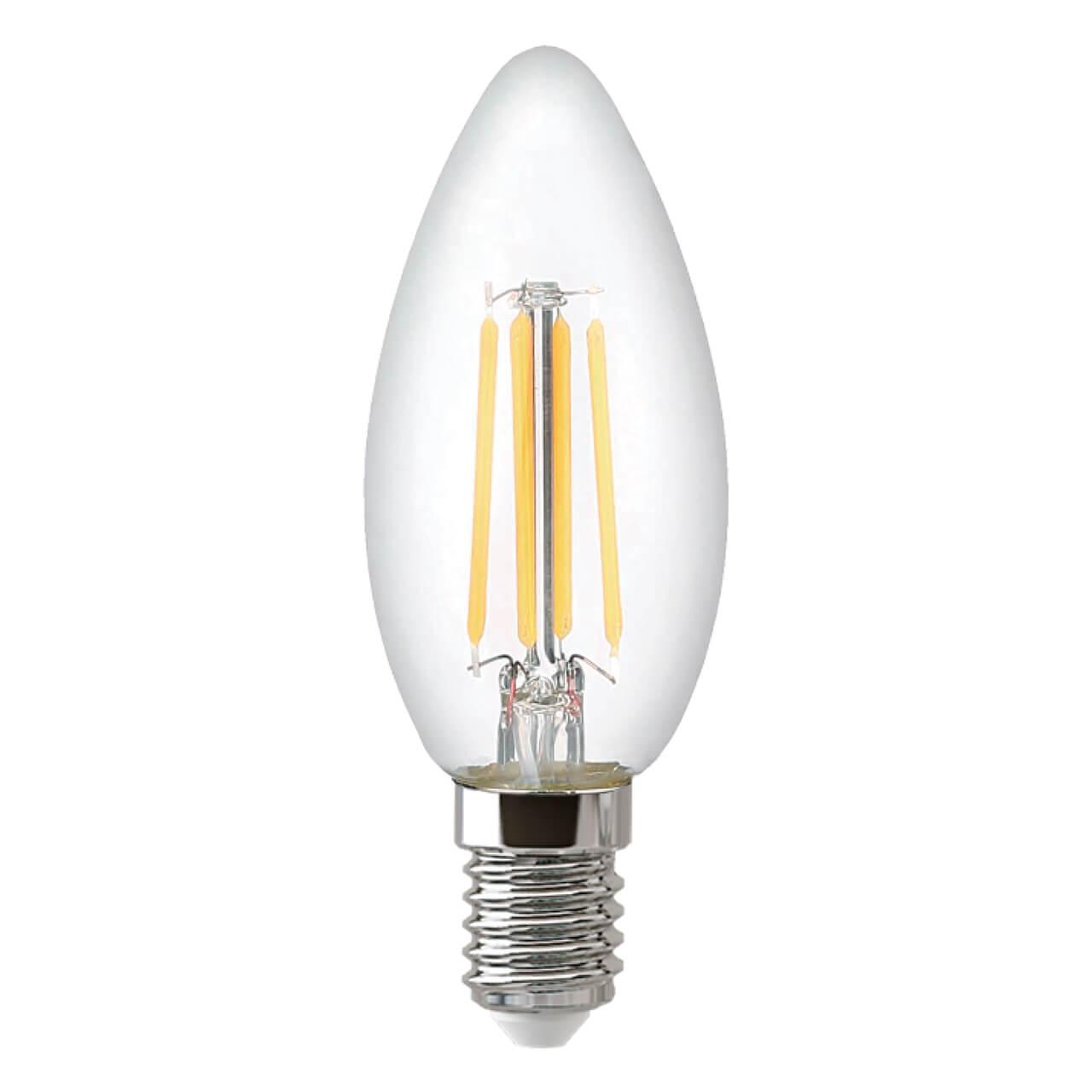 TH-B2068 Лампа светодиодная филаментная E14 7W 4500K свеча прозрачная Thomson