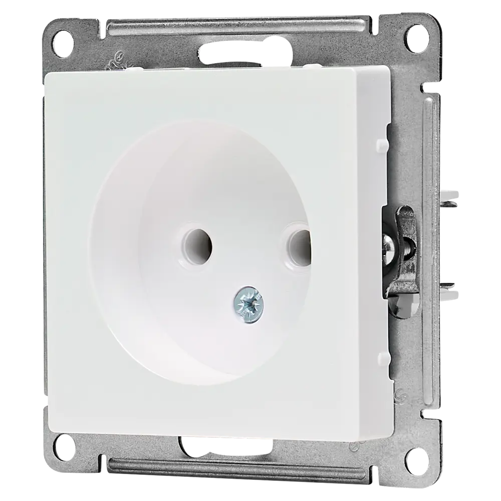 Розетка встраиваемая Systeme Electric AtlasDesign без заземления цвет жемчужный STLM-2027441 - Вид №1