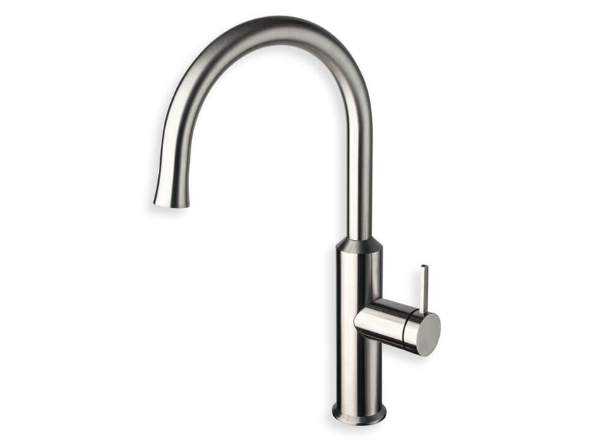 Однорычажный смеситель для кухни из нержавеющей стали со съемным ручным душем CRISTINA Rubinetterie кухня-Inox Collection ARCH-00117752