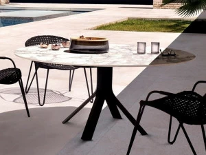 Joli Круглый алюминиевый стол с откидной крышкой Fizz