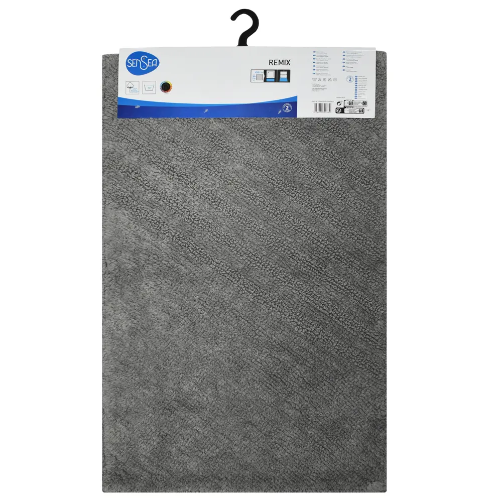 Коврик для ванной комнаты Sensea Remix 50x80 см цвет серый Без серии STLM-2066475 - Вид №3