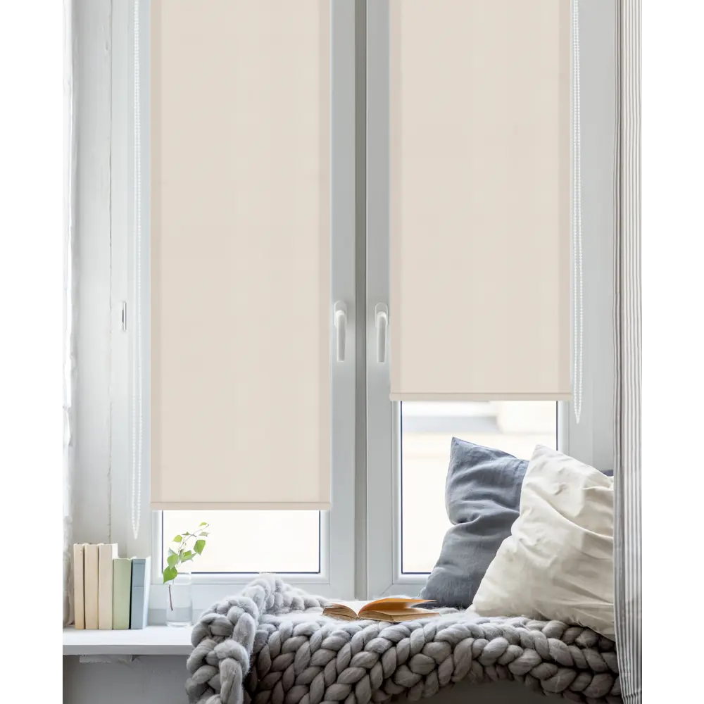 Штора рулонная Inspire Шантунг 60x160 см бежевая STLM-2175265 - Вид №5