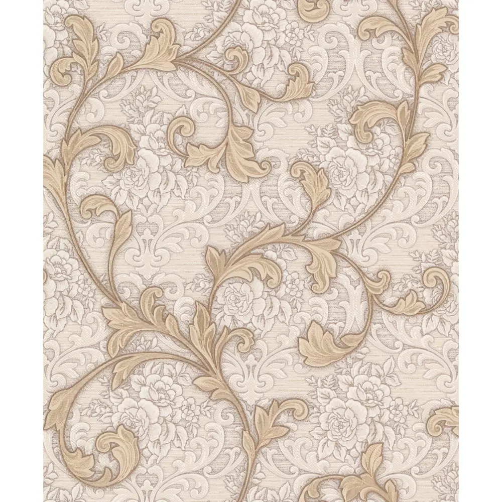 Обои виниловые Home Color Tenderness бежевые 0.53 м 520-21 STLM-2140401