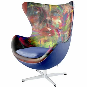 Кресло Arne Lyka разноцветное ICON DESIGNE ДИЗАЙНЕРСКИЕ, EGG 096806 Разноцветный