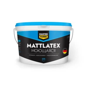 Краска для стен и потолков моющаяся Masterfarbe Mattlatex цвет белый база A 10 л