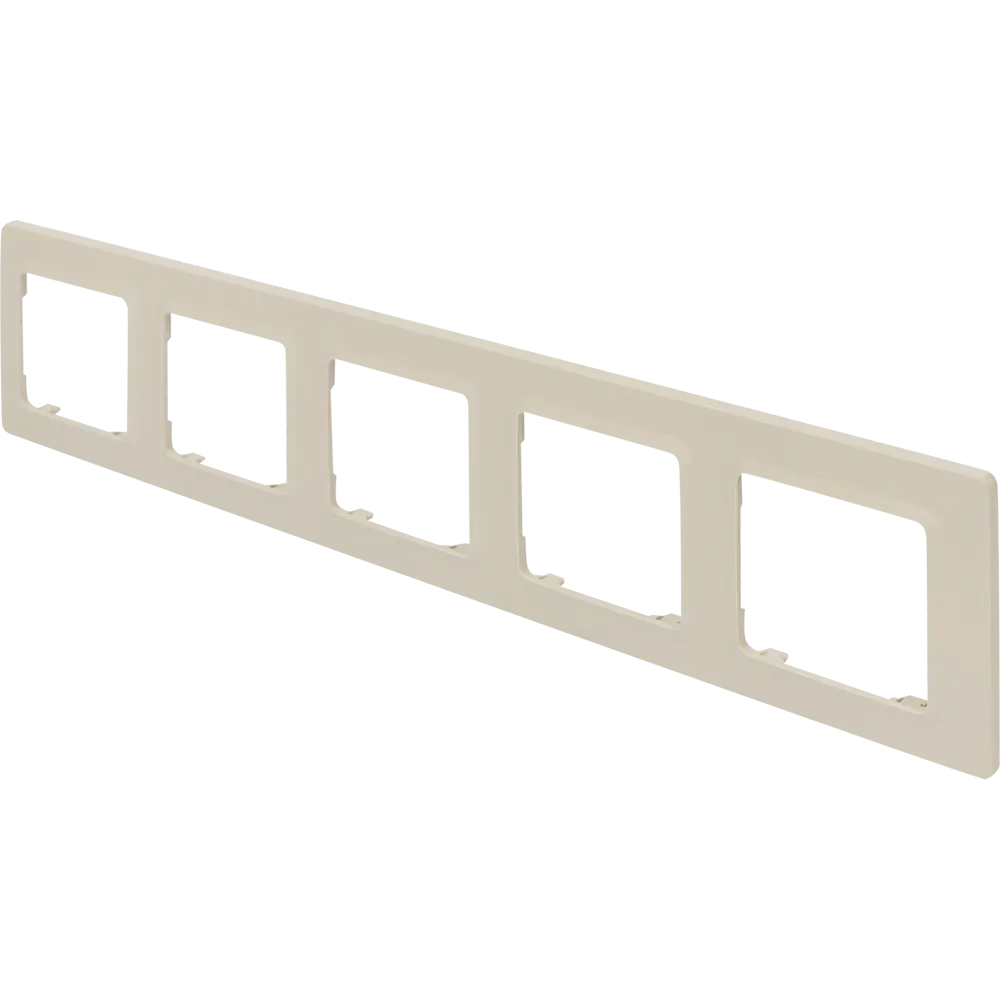 LEXMAN LILIAN: Универсальная рамка для розеток 5-постов, цвет слоновая кость 86761668 STLM-0071380 - Вид №1