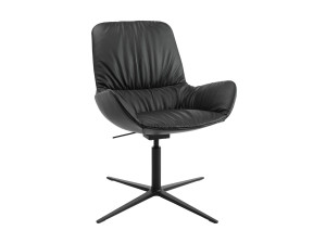 Спицевое вращающееся кресло с подлокотниками