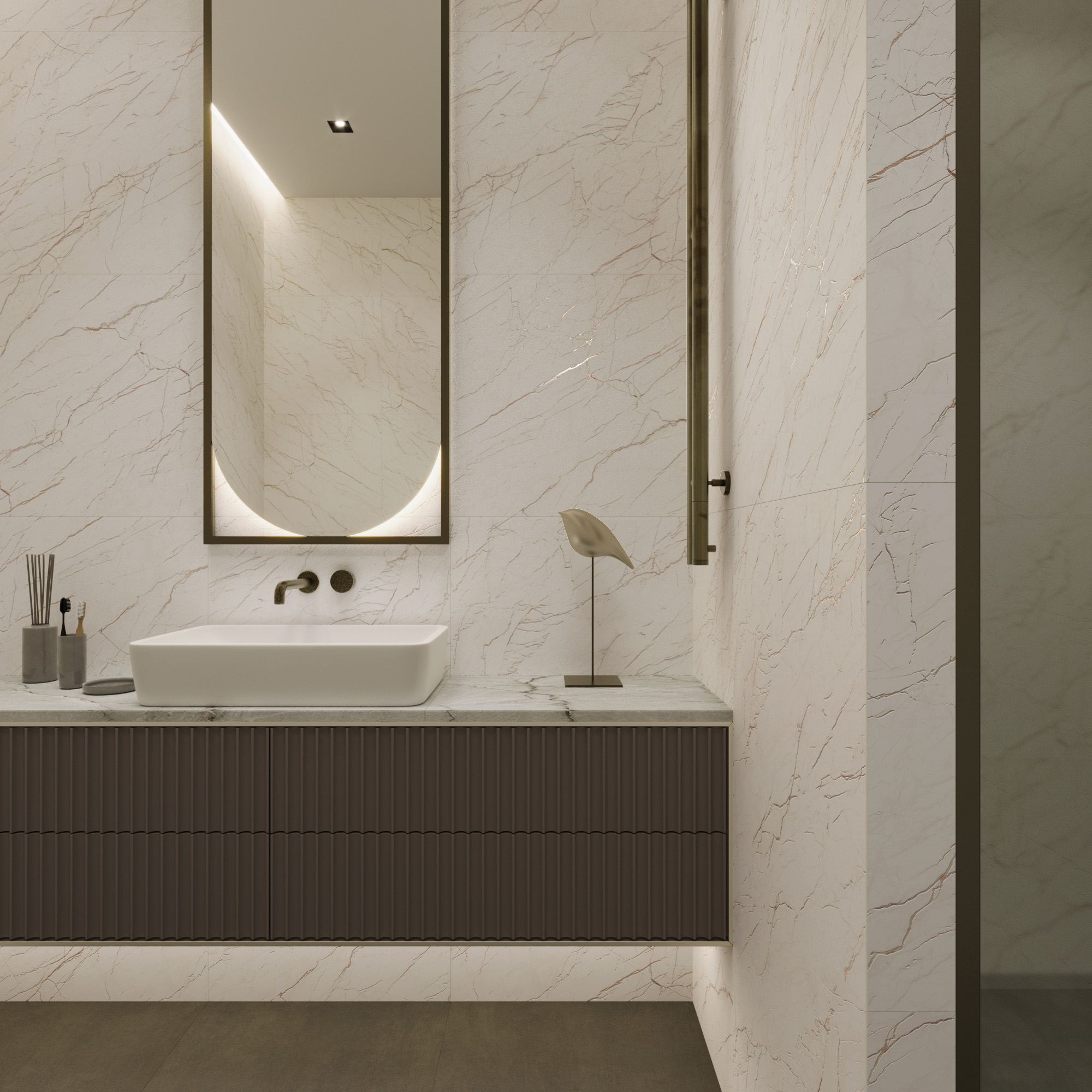 Керамогранит CEASAR 60х60 Arcadia Ceramica CR6003-A STLM-2017242 89460213 Carving Lappato