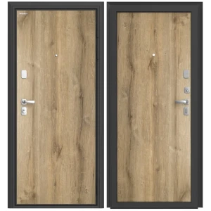 Дверь входная металлическая Премиум Плюс 89x205 см правая дуб галифакс