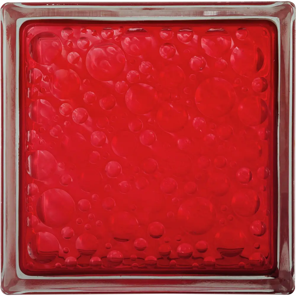 Стеклоблок Богема Савона цвет ярко-рубиновый VITRABLOCK STLM-2086298 - Вид №2