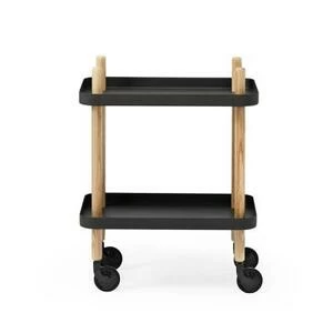 Сервировочный стол на колесиках Block 64х50х35 см, черный
