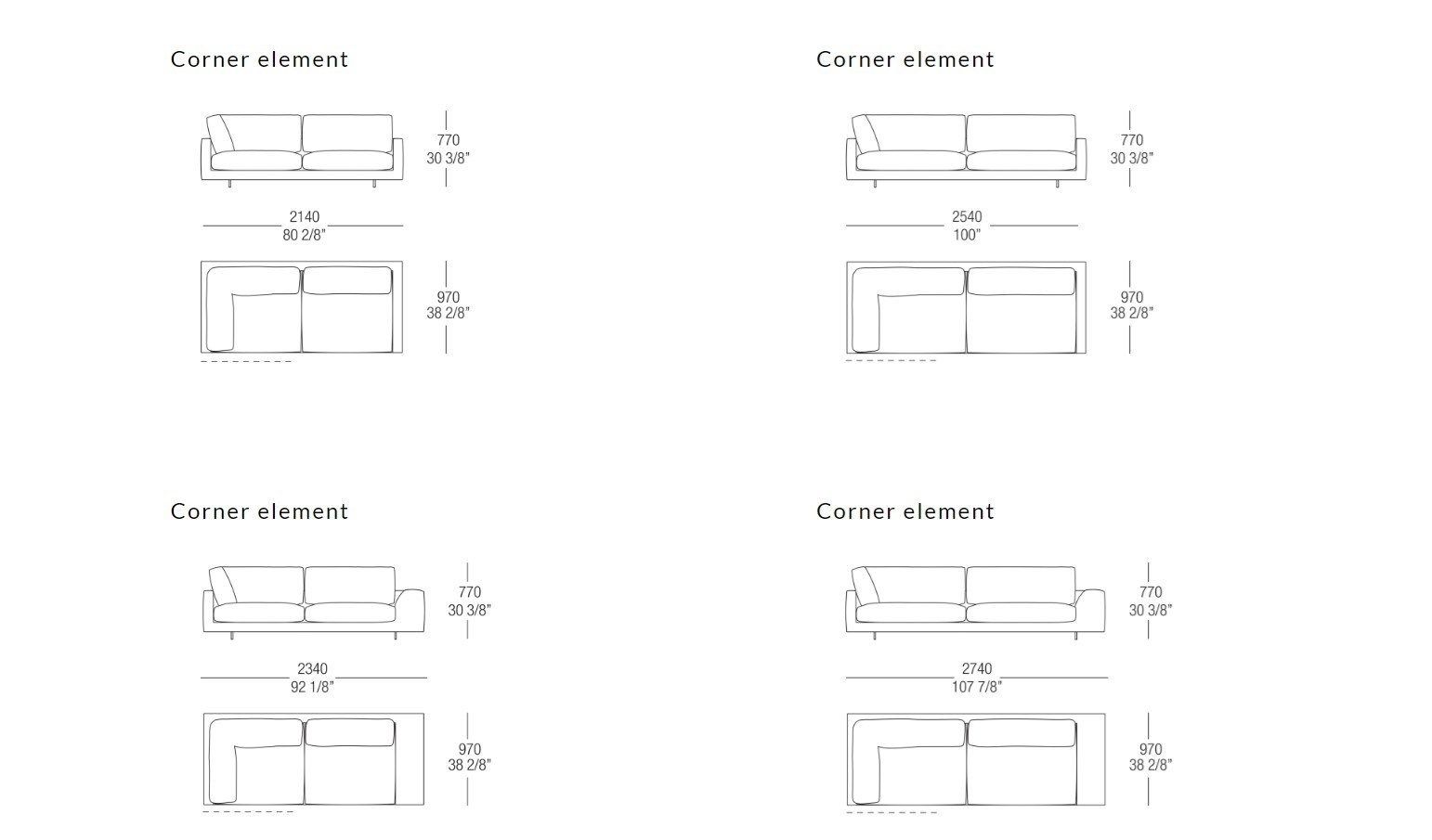 Съемный диван из ткани MisuraEmme ARGO ARCH-00069863 - Вид №17
